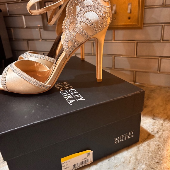 Badgley Mischka✨ Brand New Wedding Shoes – Never Worn, Diamond Embellished ✨ - Picture 6 of 7